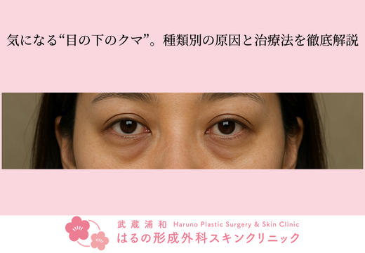 ✨【コラム】気になる“目の下のクマ”。種類別の原因と治療法を徹底解説【形成外科専門医監修】